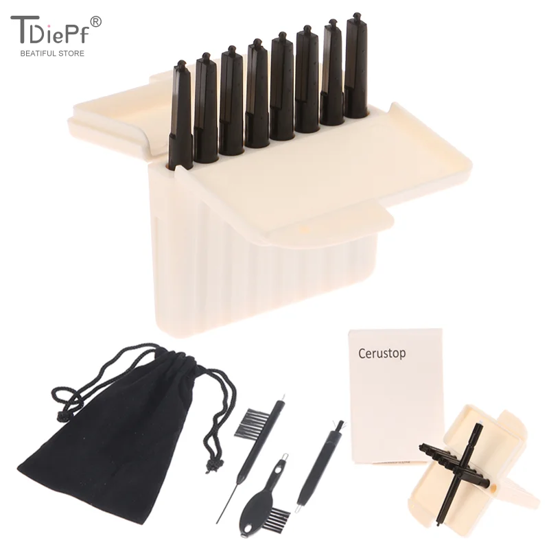 

3/8pcs/Box Hearing Aid Ear Wax Guards Dustproof Earwax Guard Filters 1.2mm/2mm Hole Diameter Hearing Aids Accessory For Elderly