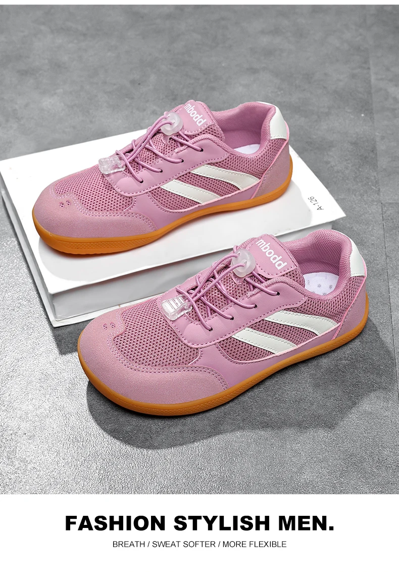 Kinder-Barfußschuhe mit breiter Sohle für Jungen und Mädchen, rutschfeste, atmungsaktive Kindersportschuhe, Zero-Drop-Wanderschuhe – Detail 19