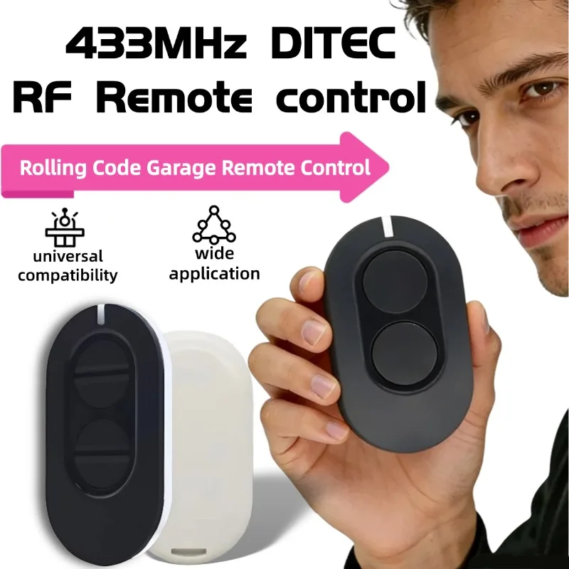 433.92MHz DITEC Entrematic ZEN2 ZEN4 ZEN2W ZEN4W Rolling Code DITEC GOL4 BIXLG4 BIXLP2 BIXLS2 Garage Remote Control Gate Opener
