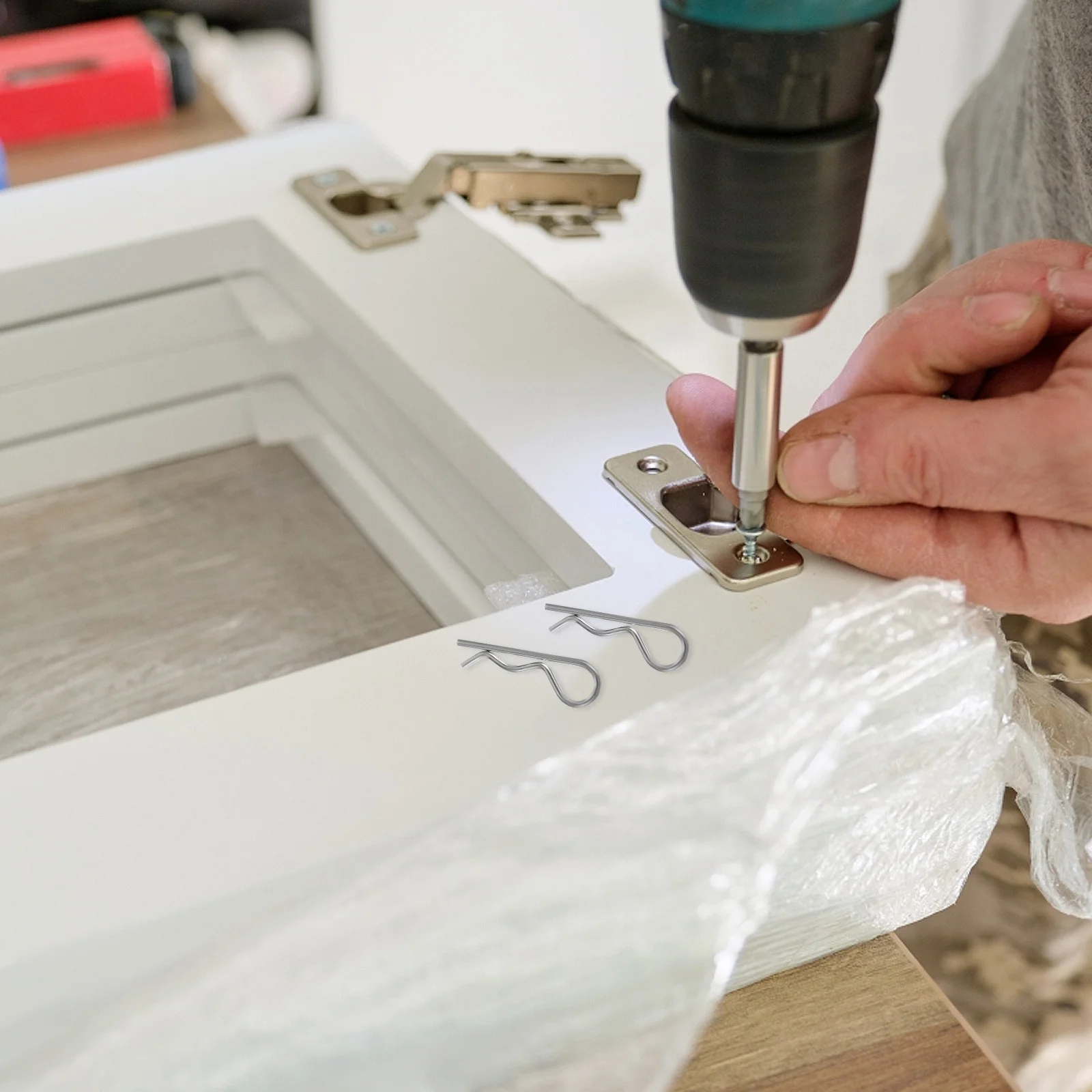 

20pcs Elastic Cotter Pin M1.6X32 Stainless Steel Double Loop Trailer Hitch Pin Clip Spring Tension Fastener For Tractors Trucks