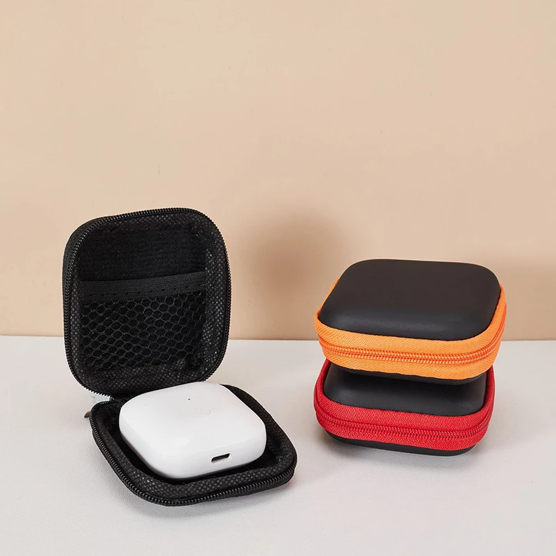 Portable Shockproof Headphone Case Earphone Bag Headset Storage Bag Hard Shell Earphone Accessories Memory Card USB Cable