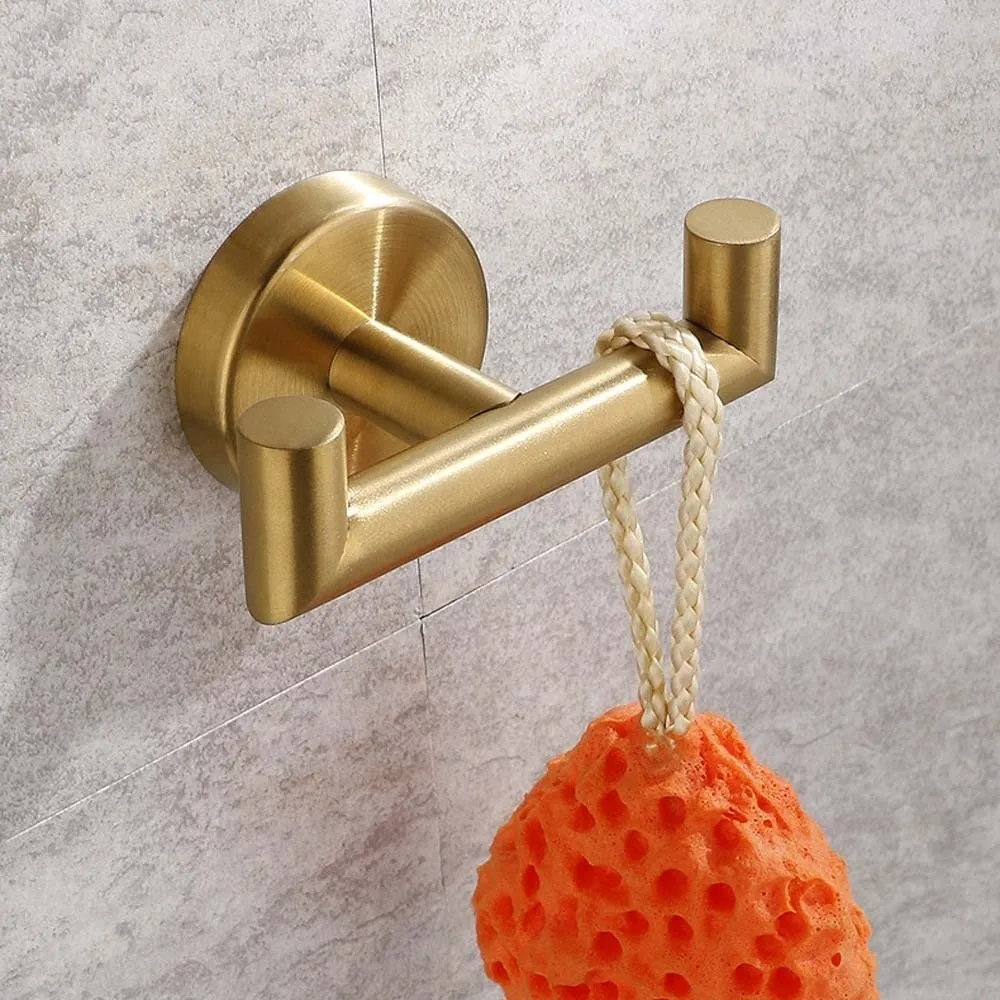 Estante de almacenamiento, gancho para ropa y abrigos de pared, decoración del hogar, organizador de entrada, colgador de toallas para baño, necesidad de montaje de acero inoxidable