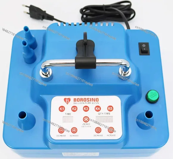 Electric Balloon Pump 800W 1200W with Timer Dual Holes Professional Inflator with Memory Function Foot Switch 800W