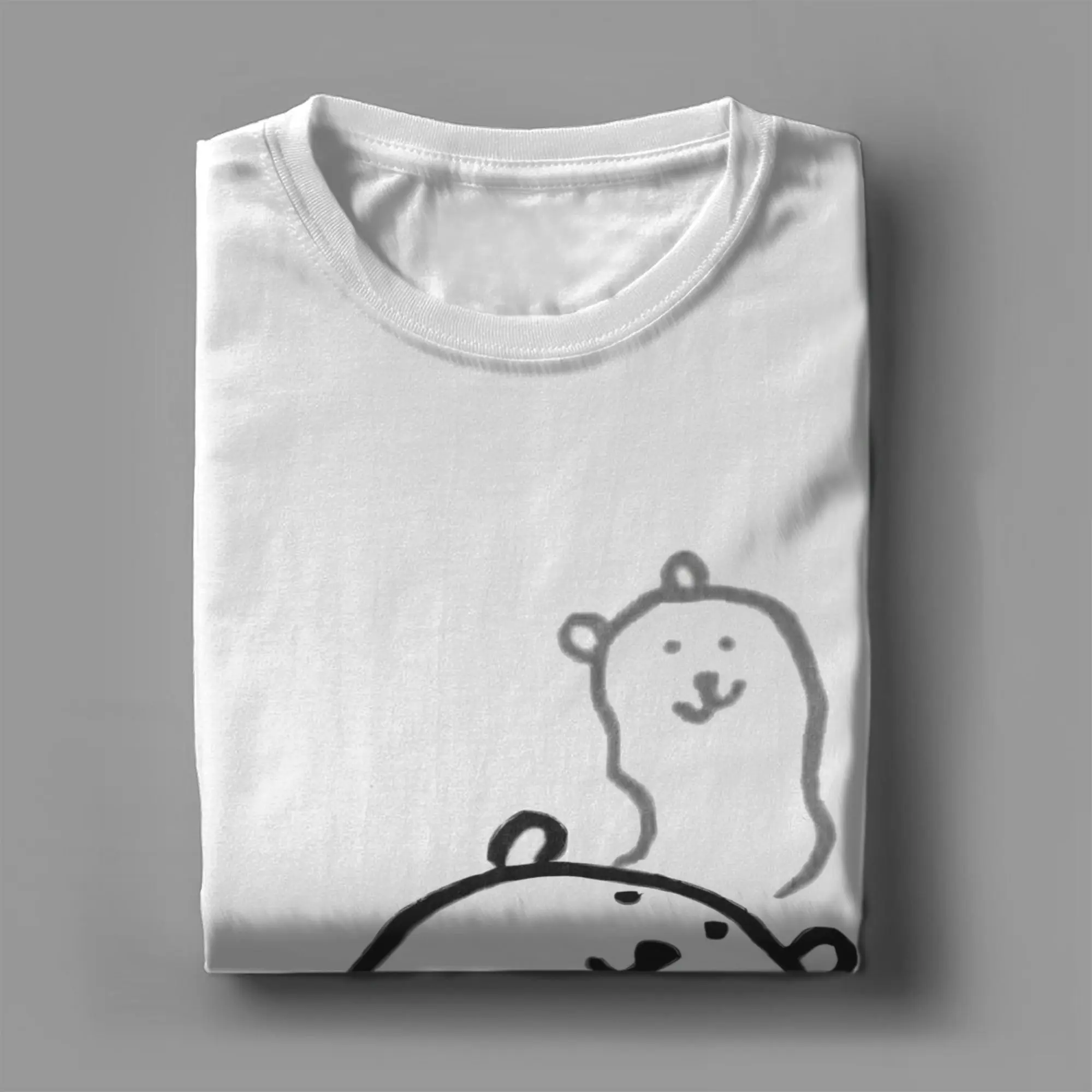 

Футболки Joke Bear Sleepy Collapse, мужские крутые футболки из чистого хлопка, футболка с круглым воротником, одежда с короткими рукавами, большие размеры