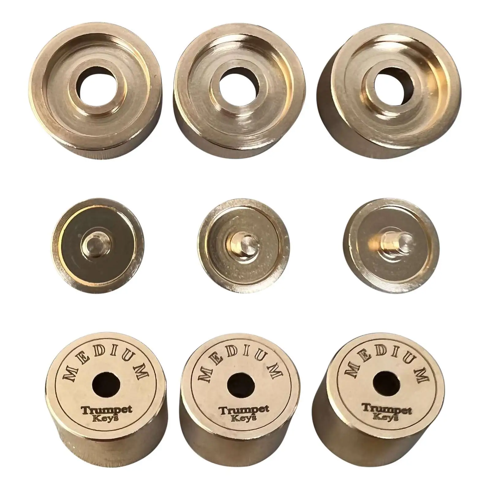 Metal Made With Brass Trumpets Valve Caps For Long-lasting Durability And Excellent Sound Durable Music Accessories