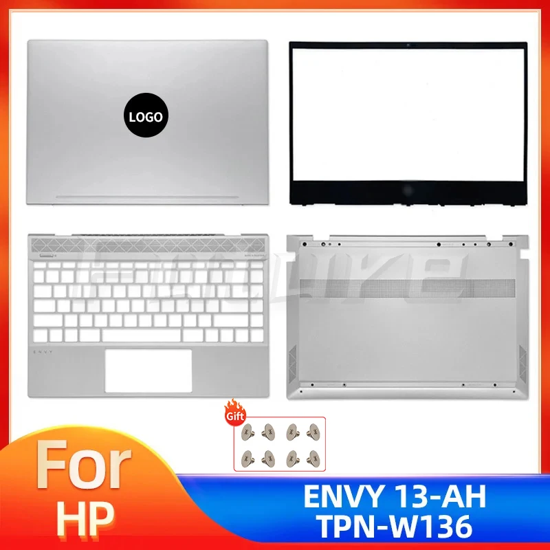 New For HP ENVY X360 13-AH TPN-W136 Screen Back Cover Bezel palm rest Bottom Case keyboard L24145-001 Silver