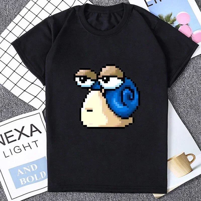 Harajuku MapleStory Kawaii Funny Printed TShirts Buddy Personalize Male T Shirt Korea Style Hot Game Fans Otaku Clothing Hipster