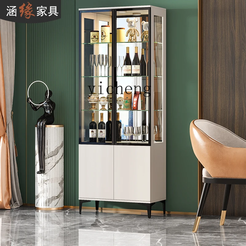 

ZC light luxury wine cabinet display cabinet simple living room wall dining side household locker