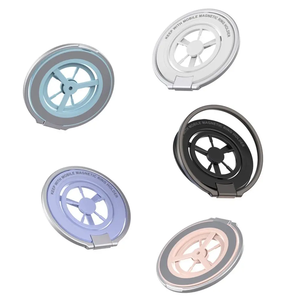 جديد حامل حلقة الهاتف المغناطيسي على الوجهين طوي الهاتف الخليوي قبضة حامل المحمولة 360 ° حامل هاتف قابل للدوران لـ MagSafe #1