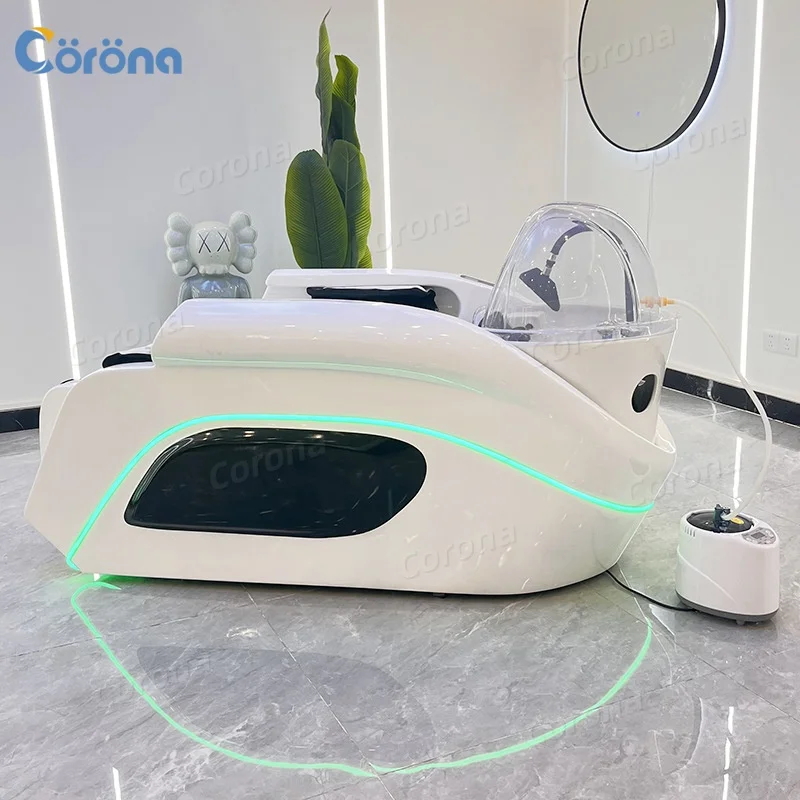 

Роскошная мебель для салонов красоты: современная кушетка для мытья волос с массажем, электрическая спа-кушетка с циркуляцией воды для салона