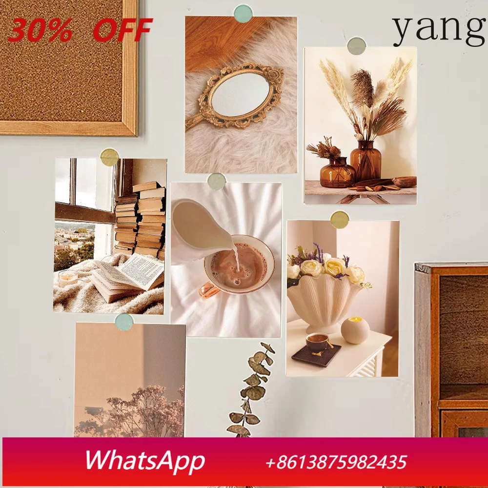 

CX 50 beige cards landscape interior bedroom wall photo background wall material postcard