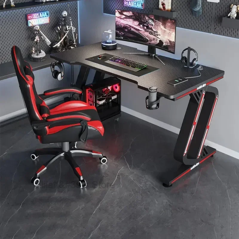 Simple Desktop Computer Desks Modern table Office Furniture Carbon Fiber Gaming Desk Home Bedroom Student Writing Desk Game Desk