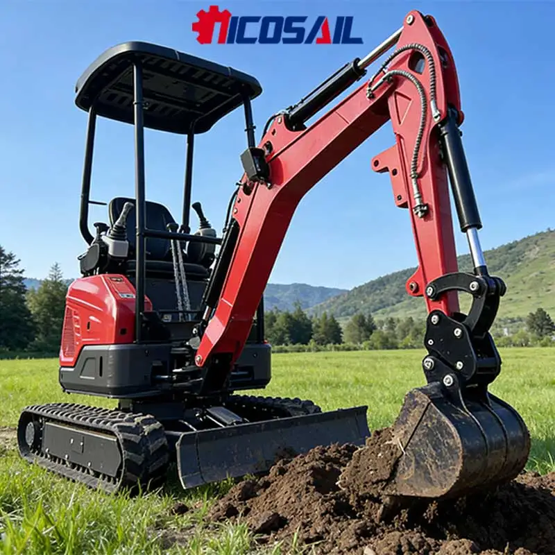 

1.8Ton Mini Excavator Swing Boom Strong Power Mini Digger For Digging Grabbing And Handling