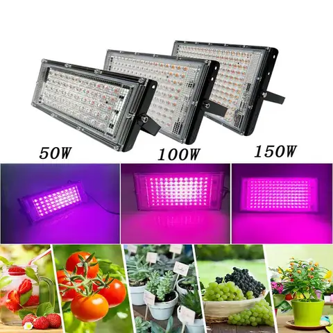 Phyto Lamp AC 110V 220V 50W 200W Phytolamp For Plants Full Spectrum Led Cultivation Plant Grower Indoor Culture Led Grow Lamp