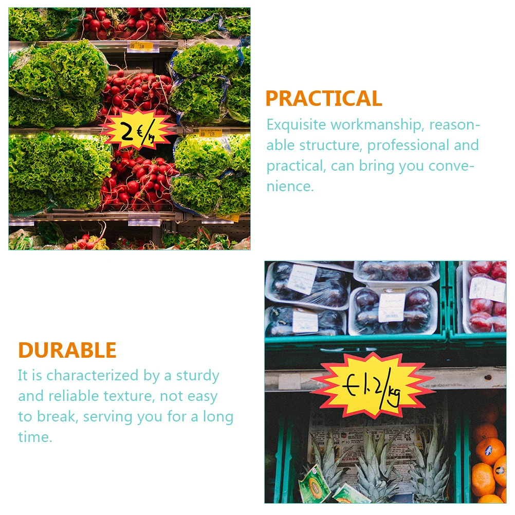 100 قطعة أسعار بيع التجزئة العلامات الورق المقوى عالي المتانة للمحلات التجارية السوبر ماركت مبيعات المرآب تسميات أسعار المتجر الترويجي #4