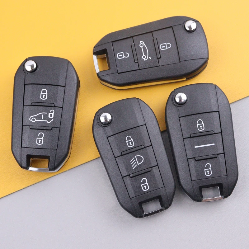 เคสกุญแจรีโมทรถยนต์สำหรับ Citroen Dispatch C3 C4 Cactus Aircross สำหรับ Peugeot Partner 508 308 208 3008 5008 Expert