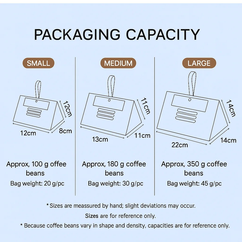 12/20pcs coffee themed pyramid boxes with handle paper gift bags for small gifts corporate events and retail display - view 2