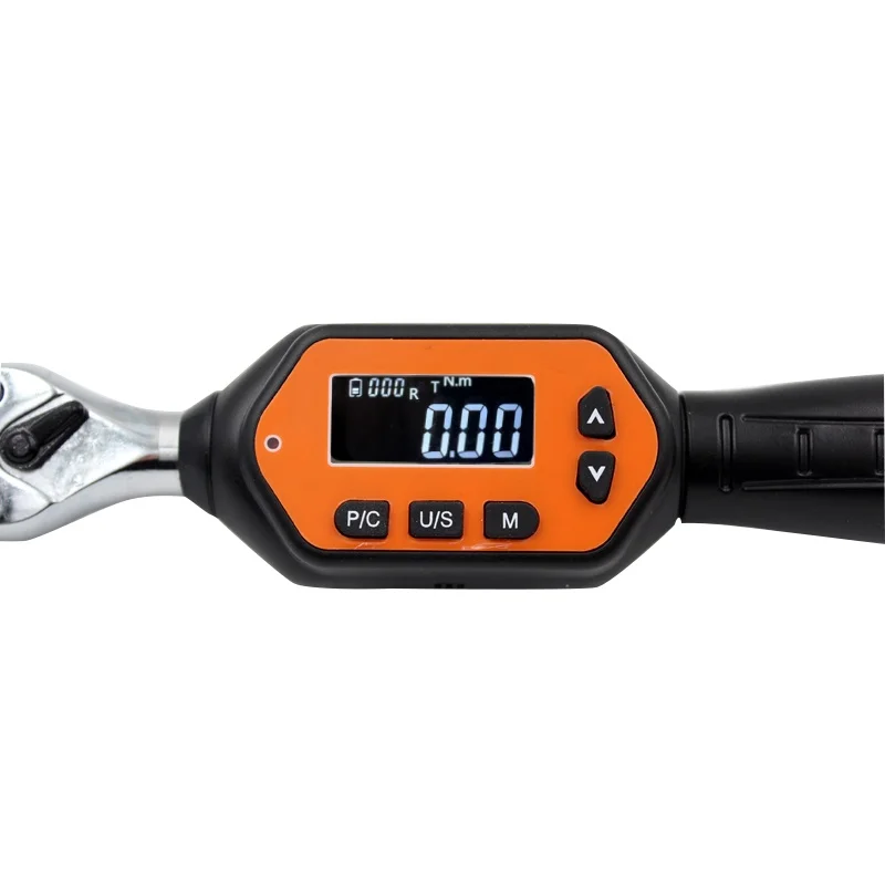 Adjustable 0.3-10Nm Digital CRV Carbon Steel Torque Wrench Customizable Industrial Hand Tools Silicone Repairing Ratchet Wrench