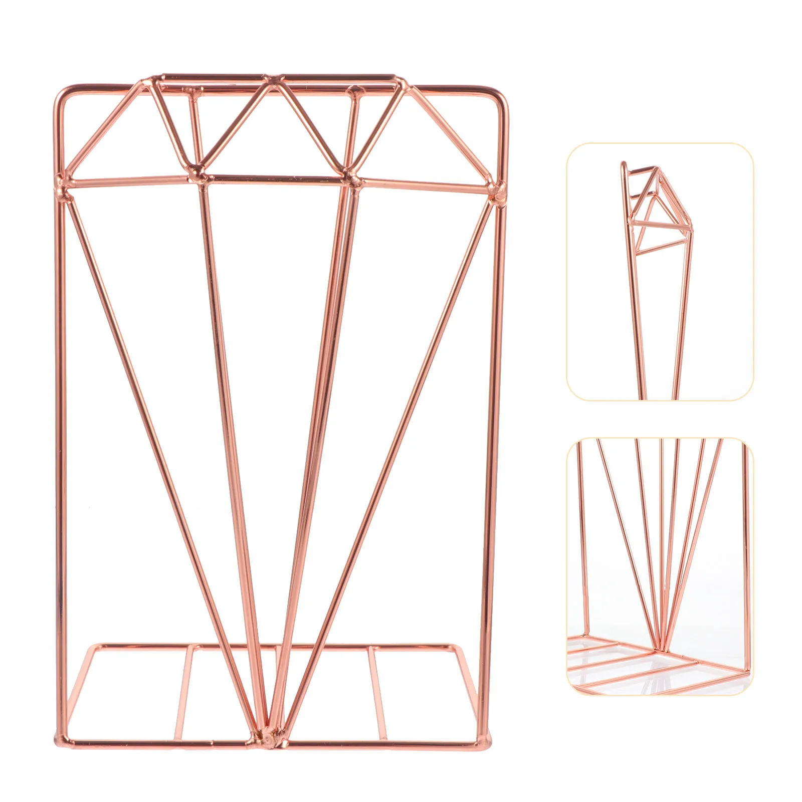 

Металлические подставки для книг простого дизайна: органайзеры для дома и офиса, полые держатели для файлов и CD-дисков на рабочий стол и полки