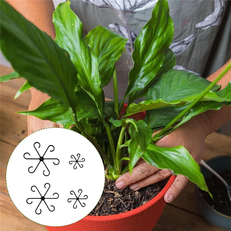 -A89Z 12 ชิ้น Plant Stem สนับสนุน 4 ขนาดดอกไม้ Stem Hook Stakes Trellis พืชปีนเขา Rack สําหรับ Plantfor ที่แตกต่างกัน