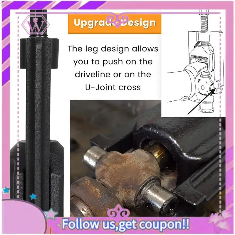 

A90U-U Съемники шарниров автомобильные (класс 1-3) 10105 Универсальный сверхмощный съемник U-образных шарниров для Ford F150 1500 Ram 1500