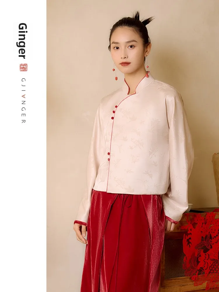 

Новая китайская бархатная верхняя одежда с ацетатной вышивкой, Новое весеннее поступление, женское модное шелковое бархатное пальто Jaet