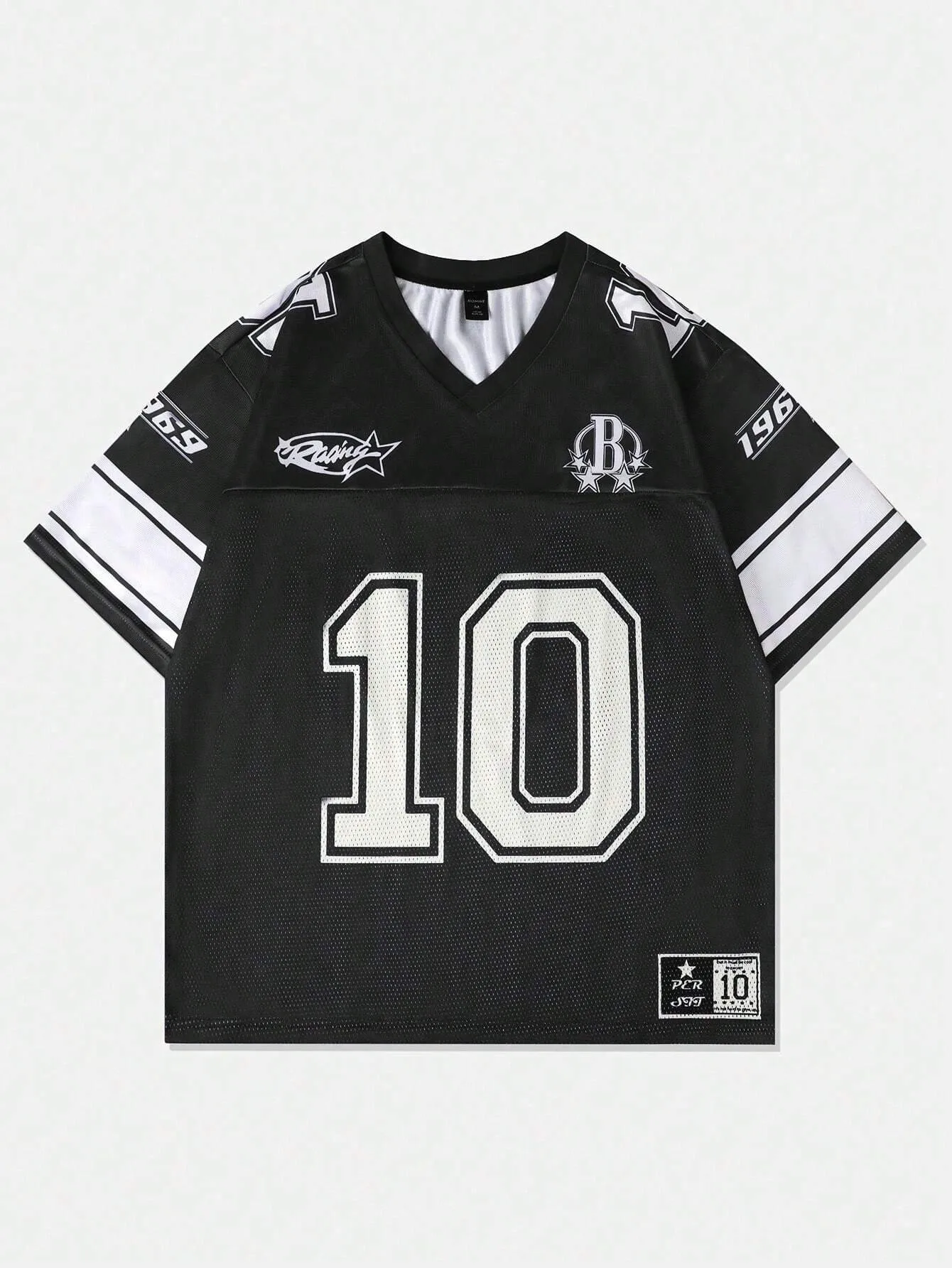 

Мужская футболка с V-образным вырезом, новая летняя коллекция 2026, дышащая, легкая, повседневная, спортивная, с цифровым принтом, уличный стиль