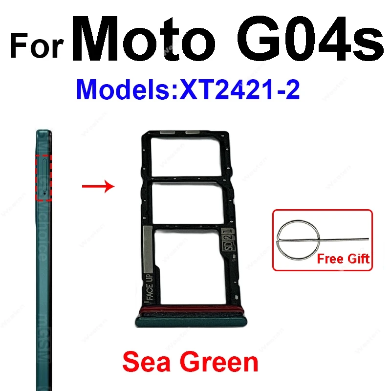 Sim Card Tray Holder For Motorola MOTO G24 G04 G04s G24 Power