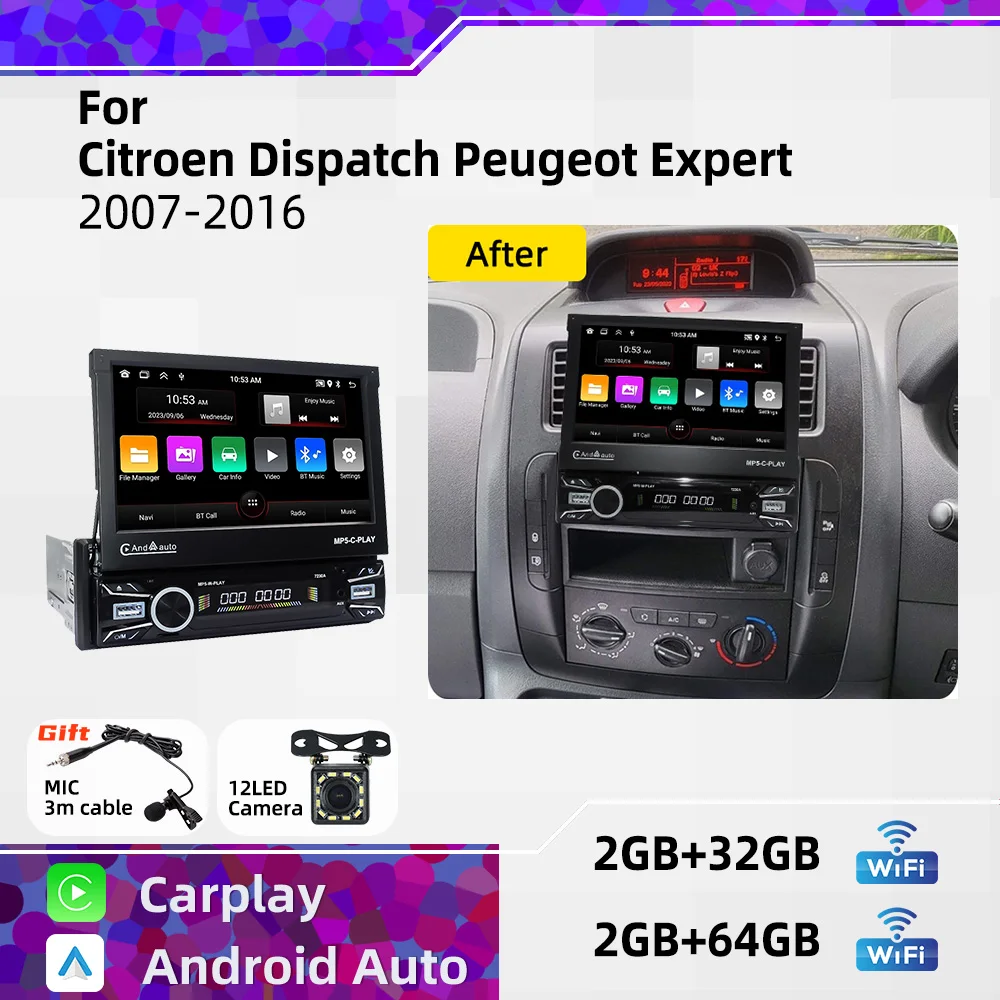For Citroen Dispatch Peugeot Expert 2007-2016 7