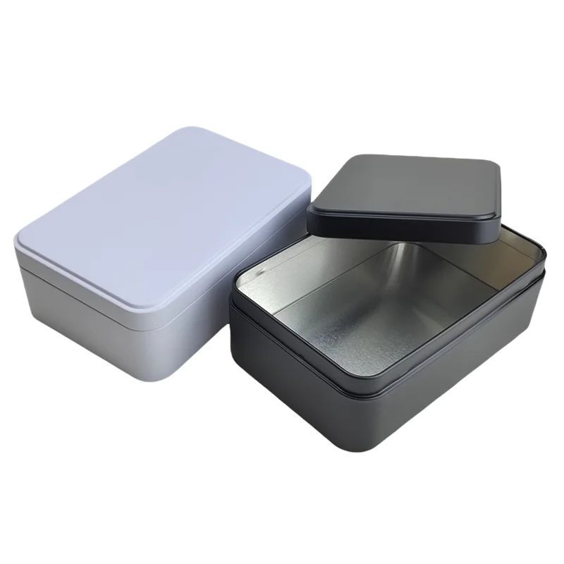 Rectangular Cookie Tin Box, Biscuit Food Container