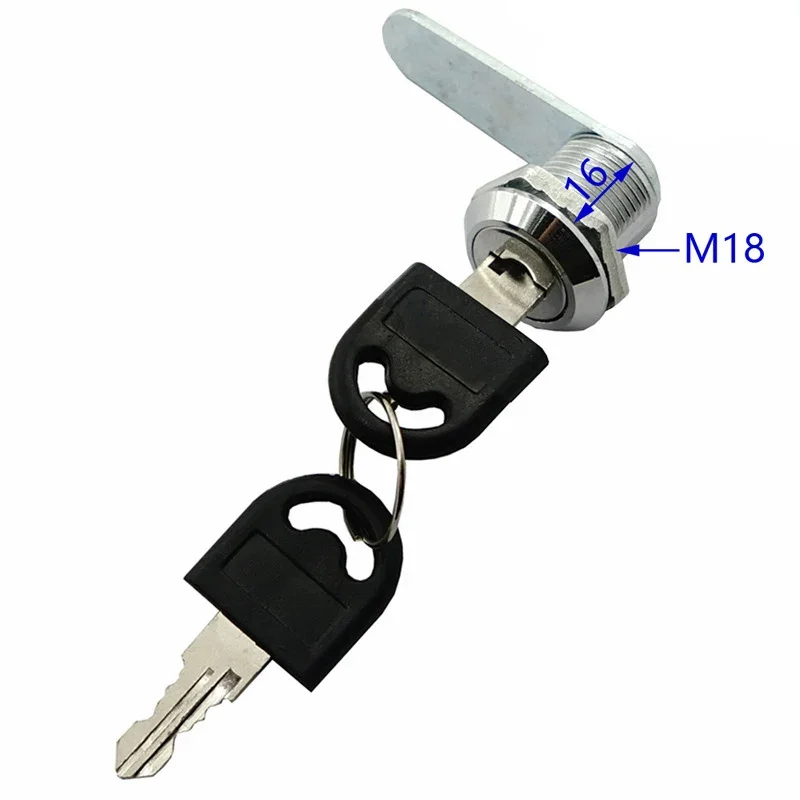 Cam Lock Security Lock 16-40mm Cabinet Cam Lock Door Barrel Drawer Filing Cabinet Post Mail Box Furniture Locker Cupboard 2 Key image 5