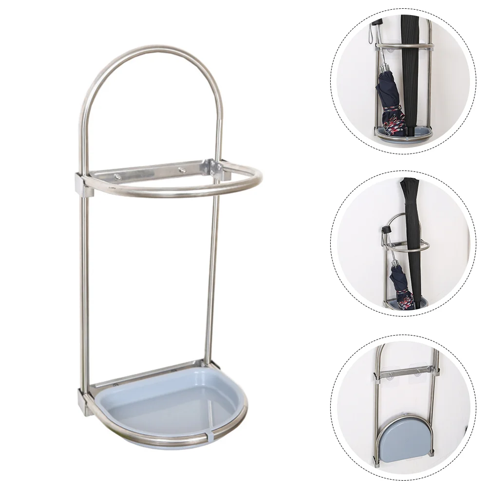 

Suction Wall Umbrella Stand Storage Wall-mounted Rack for Folding Stands Home Holder Hanging Shelf