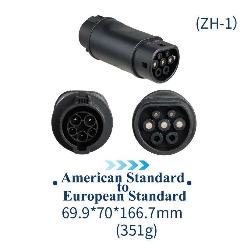 Cross-border Exclusively For New Energy Vehicle Charging Pile Adapter American Europe Standard Tesla AC Charging Accessories