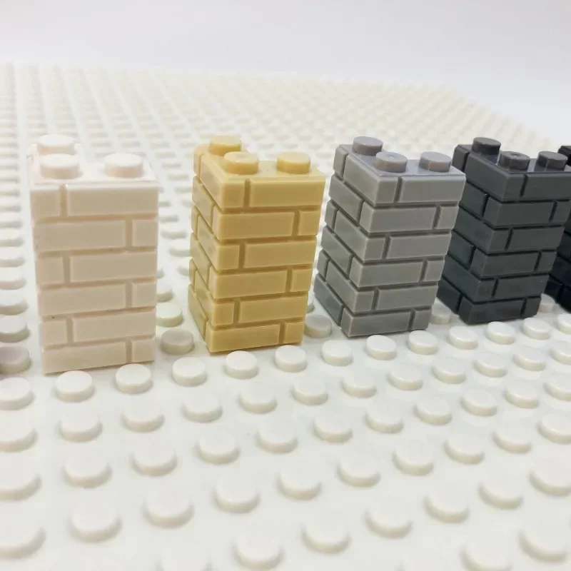 100/120 Pz MOC Building Block Simulazione Città Muro di Mattoni Building Block Modello Accessori di Costruzione Castello Costruzione di Giocattoli