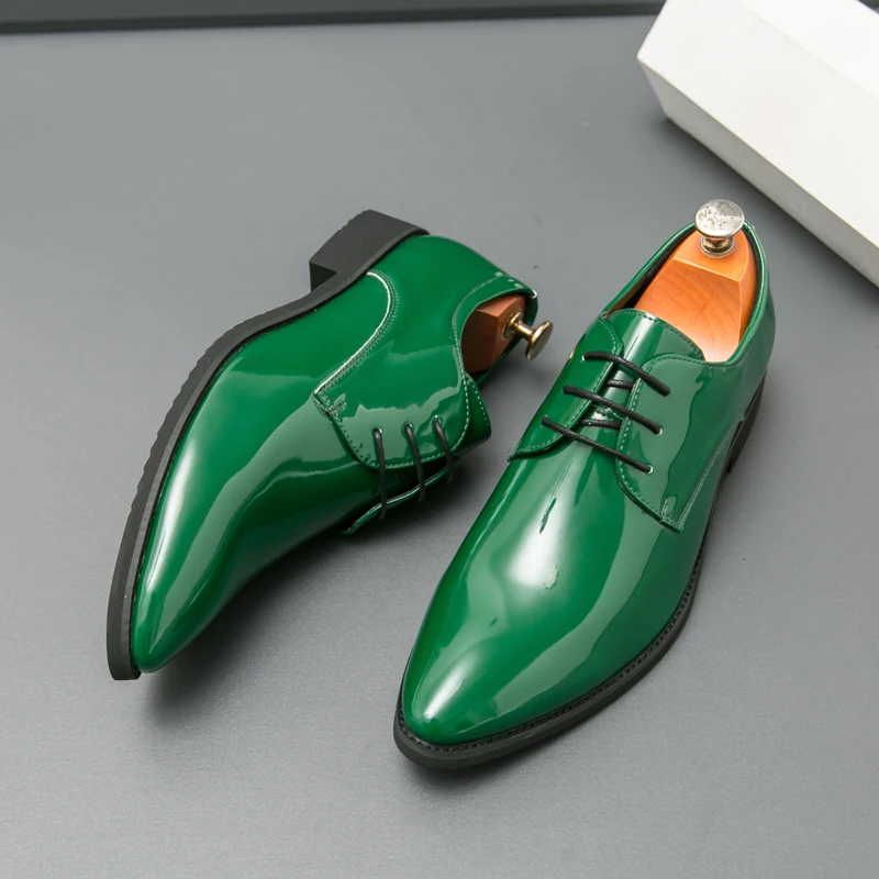 

Classic Men Formal Shoes Comfortable Breathable Business Designer Leather Social Shoes for Casual Wear Size 38-46