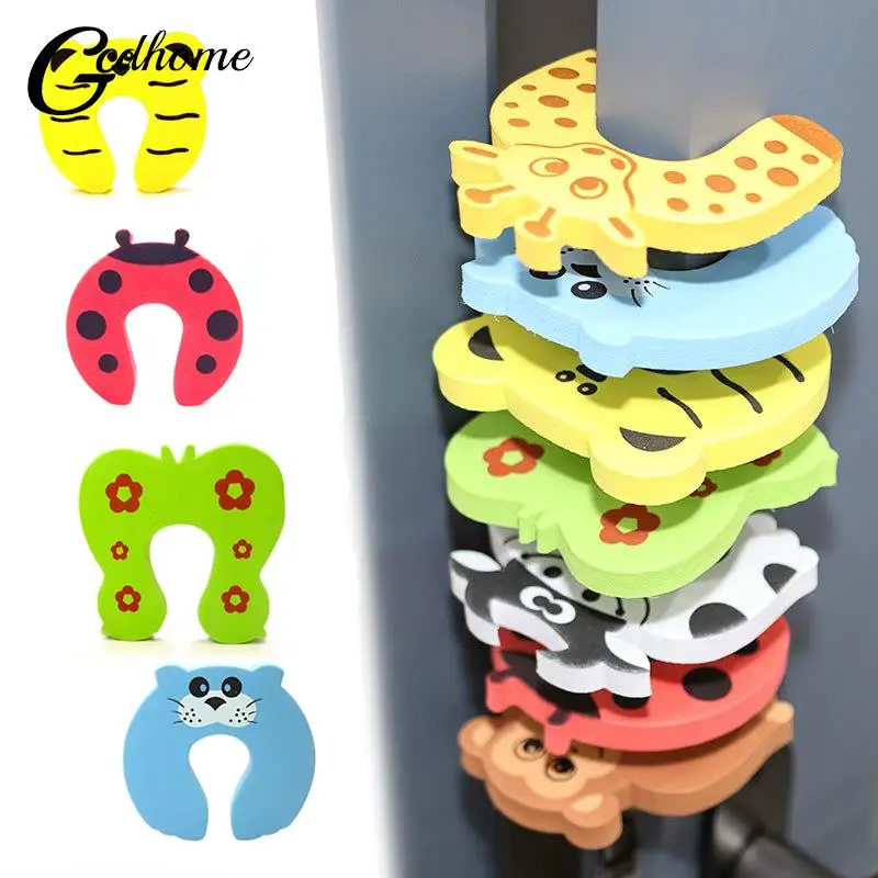 

5pcs/Set Door Stopper Doorknob Wall Protection Children Door Stopper Holder Shockproof Door Crash Pad Children Finger Protecter