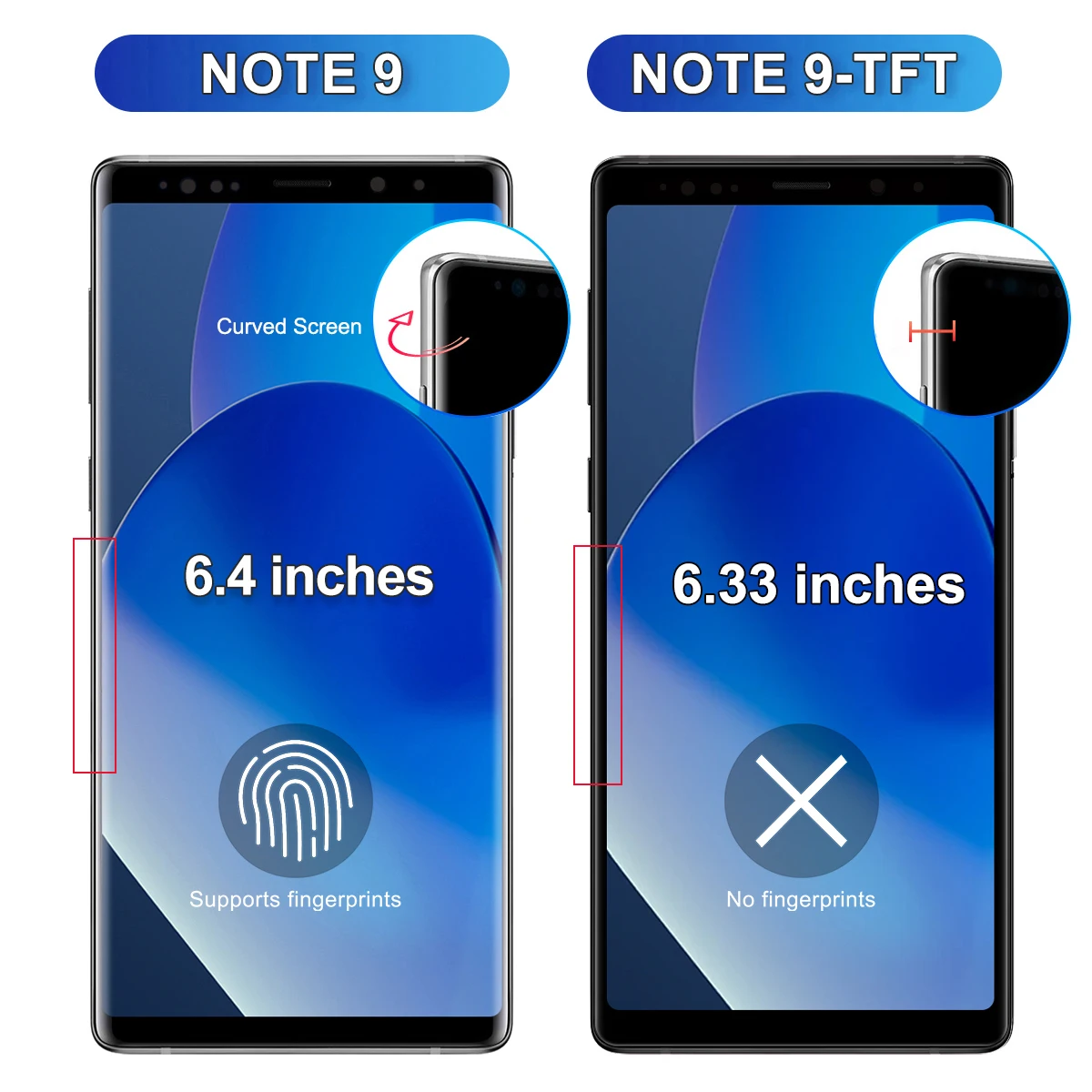 TFT Note9 Display For Samsung Galaxy Note 9 LCD Display Touch