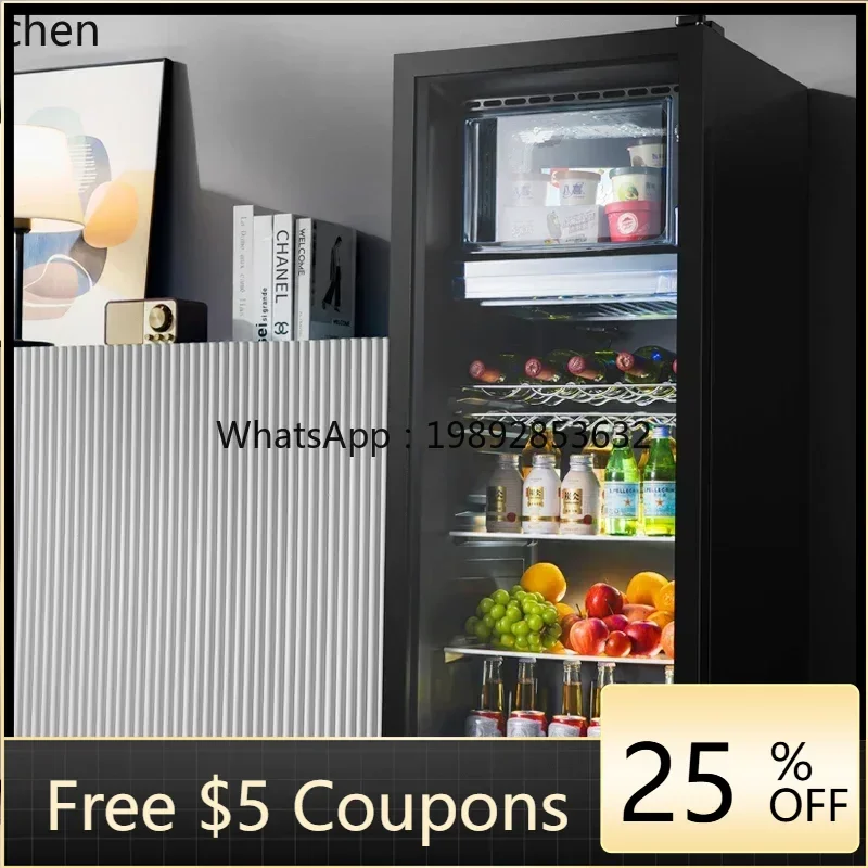 

ZZ Ice Bar Refrigerated Cabinet Office Fresh Refrigerator Tea Beverage Display Cabinet