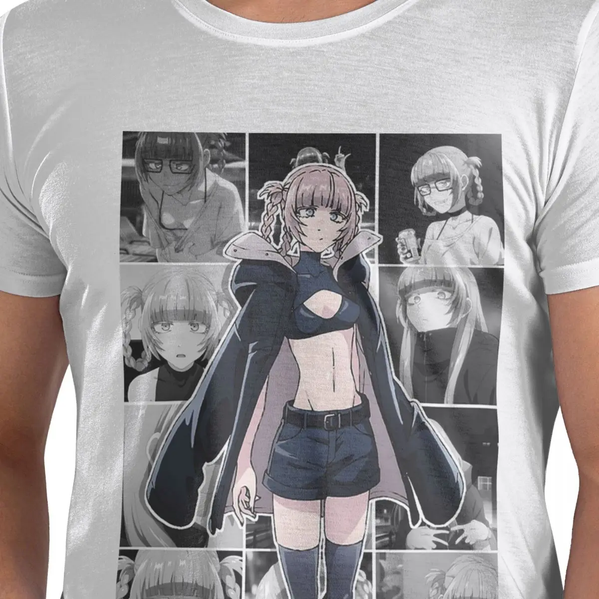 

Call Of The Night Аниме Nazuna Nanakusa Футболка из 100% хлопка Мужские классические футболки Мужские футболки с круглым вырезом и коротким рукавом S-6XL