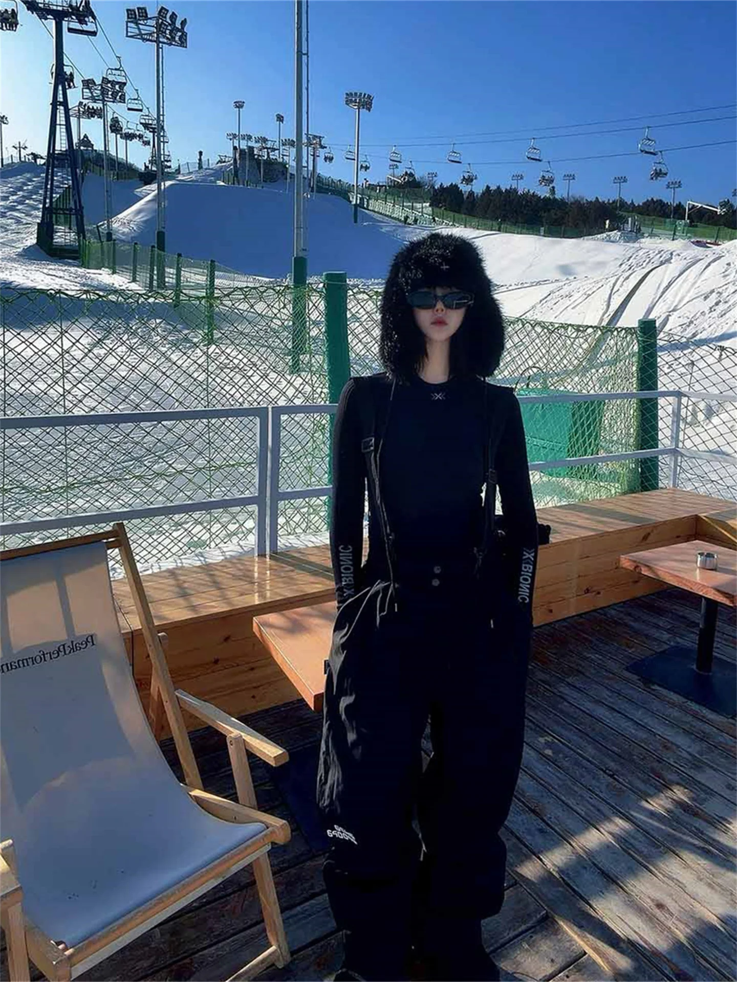 

Detachable Strap Snow Pants Men's Autumn Winter Single Board Profional Waterproof Warm Fce Hoodie Outdoor Skiing Equipment