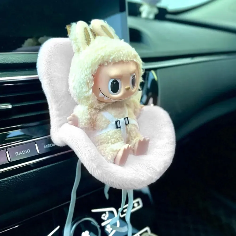 Asiento De Coche Para Muñecas Con Arnés Ajustable – Compatible Con Muñecas De 17 Cm, Se Fija A La Rejilla Del Coche