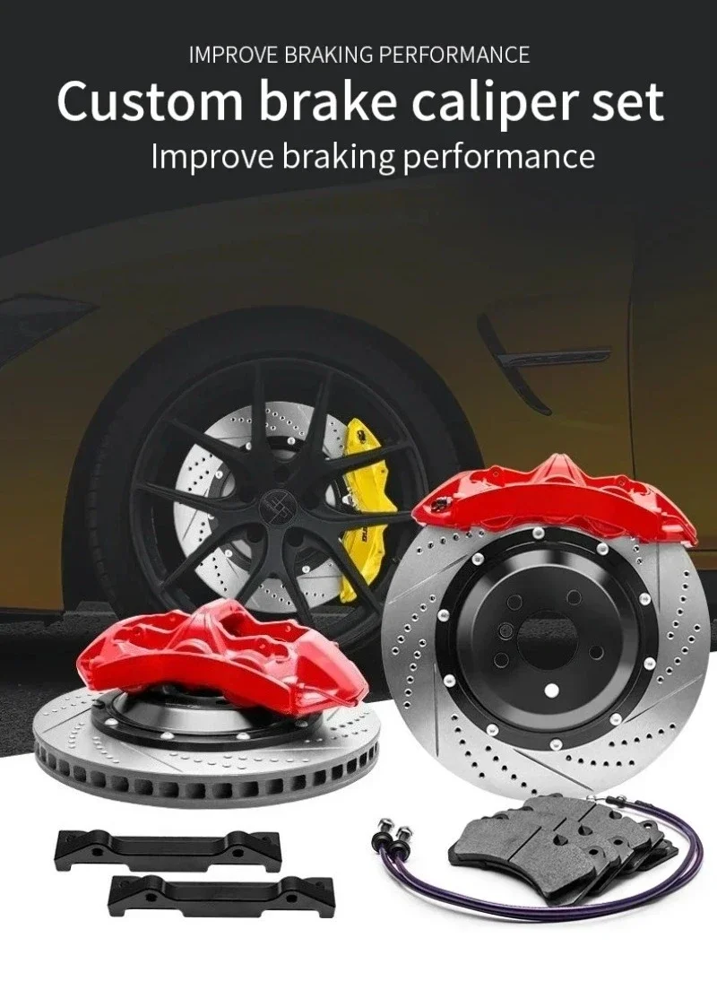 

High performance Factory Hot Sale Customized upgraded auto part car big brake kit caliper set 6 Pistons for AUDI A4
