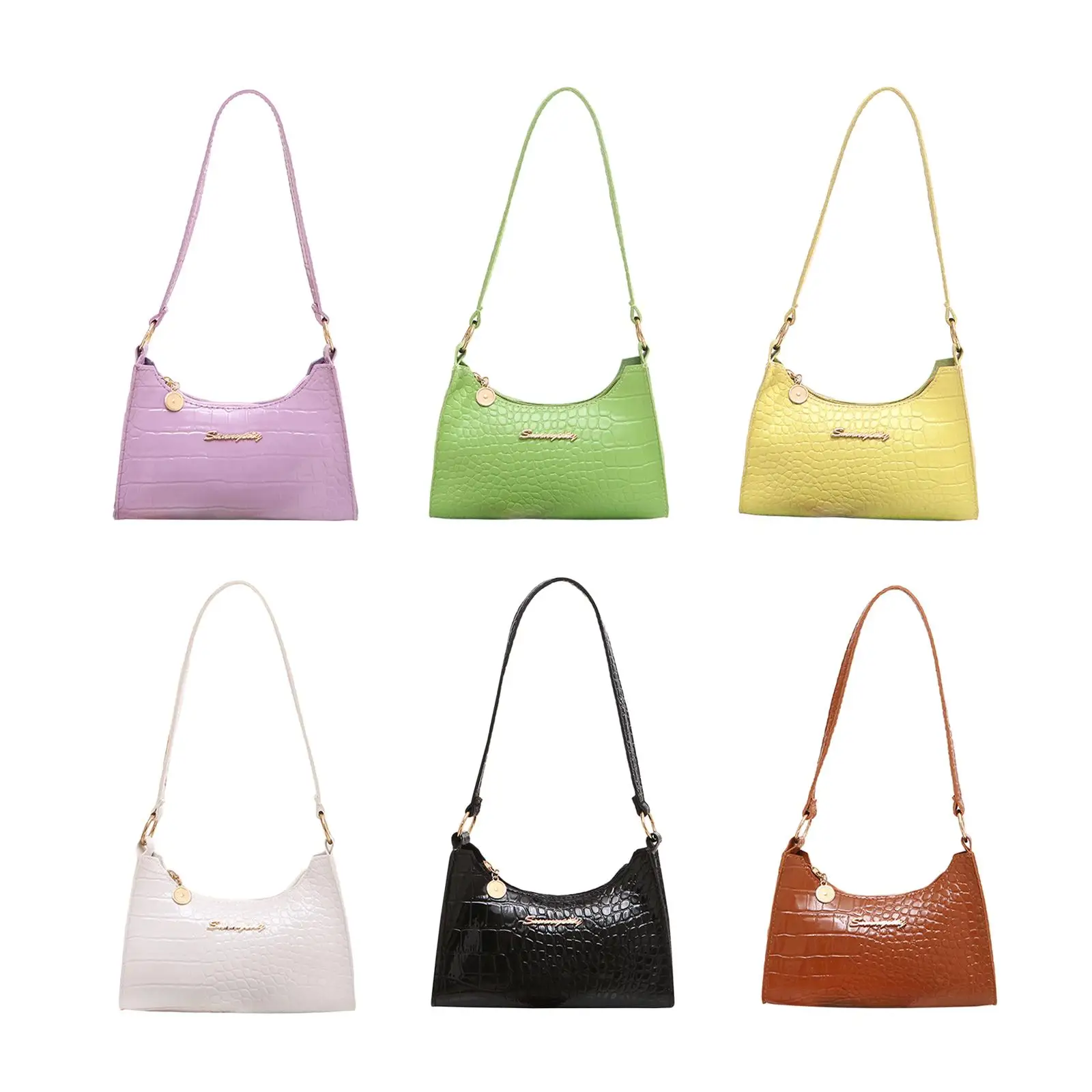 Women Shoulder Bag Underarm Bag Fashion PU Travel Shoulder Bag Stylish Travel Tote Bag Female Handbag for Party Street Summer image 2
