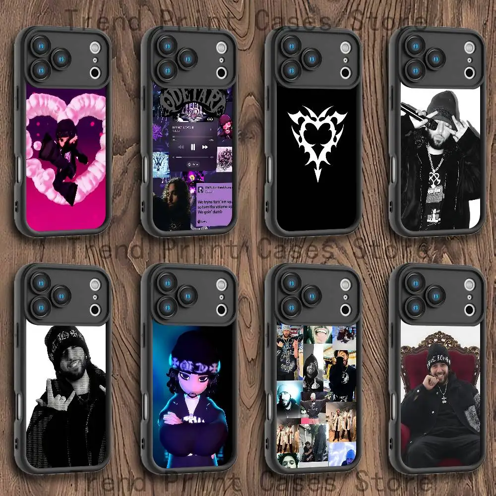 

Rapper O-Odetari Emery Case For iPhone 17,16,15,14,13,12,11,Pro,Max,Plus,E,Air,Mini Premium Silicone Matte Cover