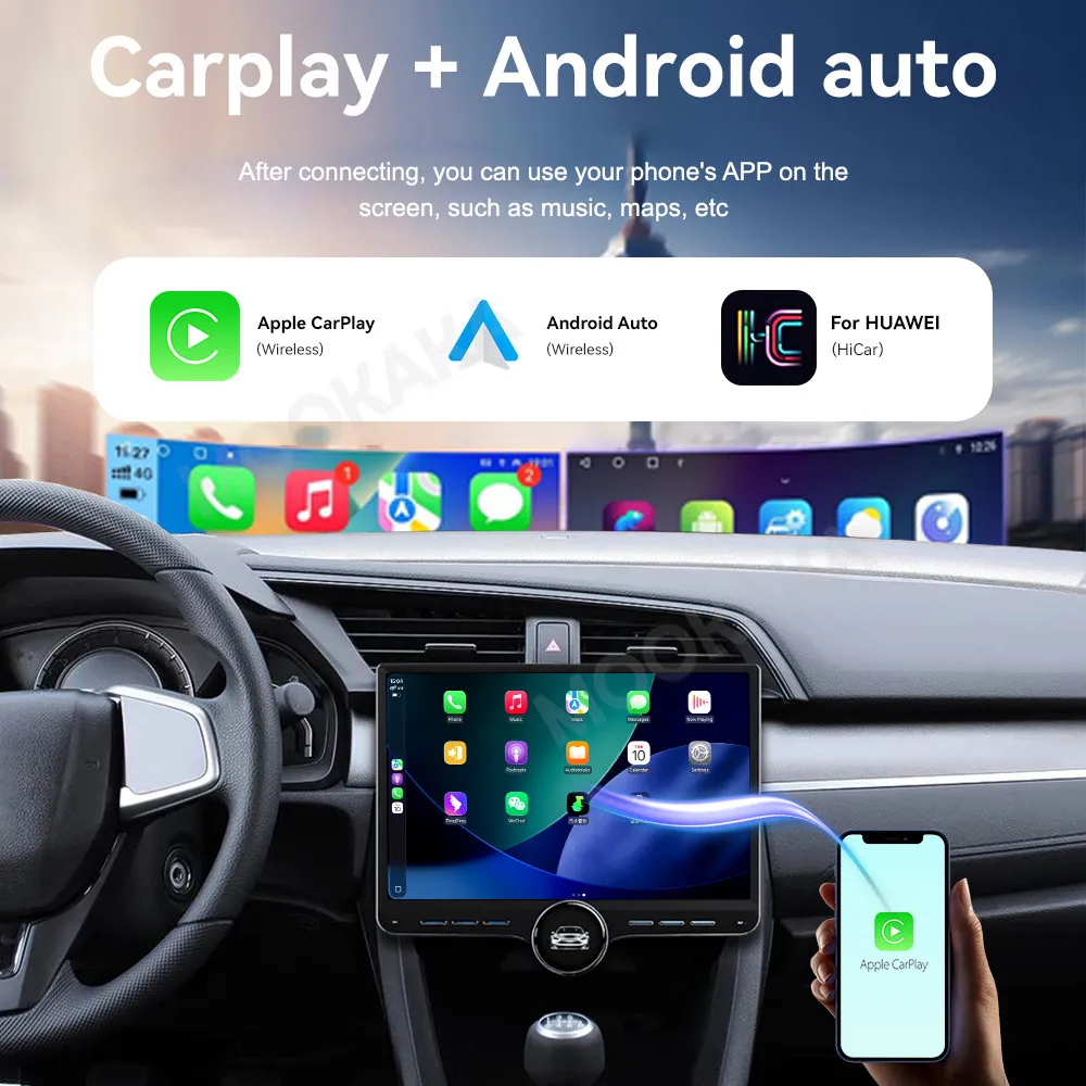 For Honda Civic 2016-2018 Android Car Radio Multimedia Video Player Wireless Carplay Autoradio Stereo GPS Navigation Head Unit