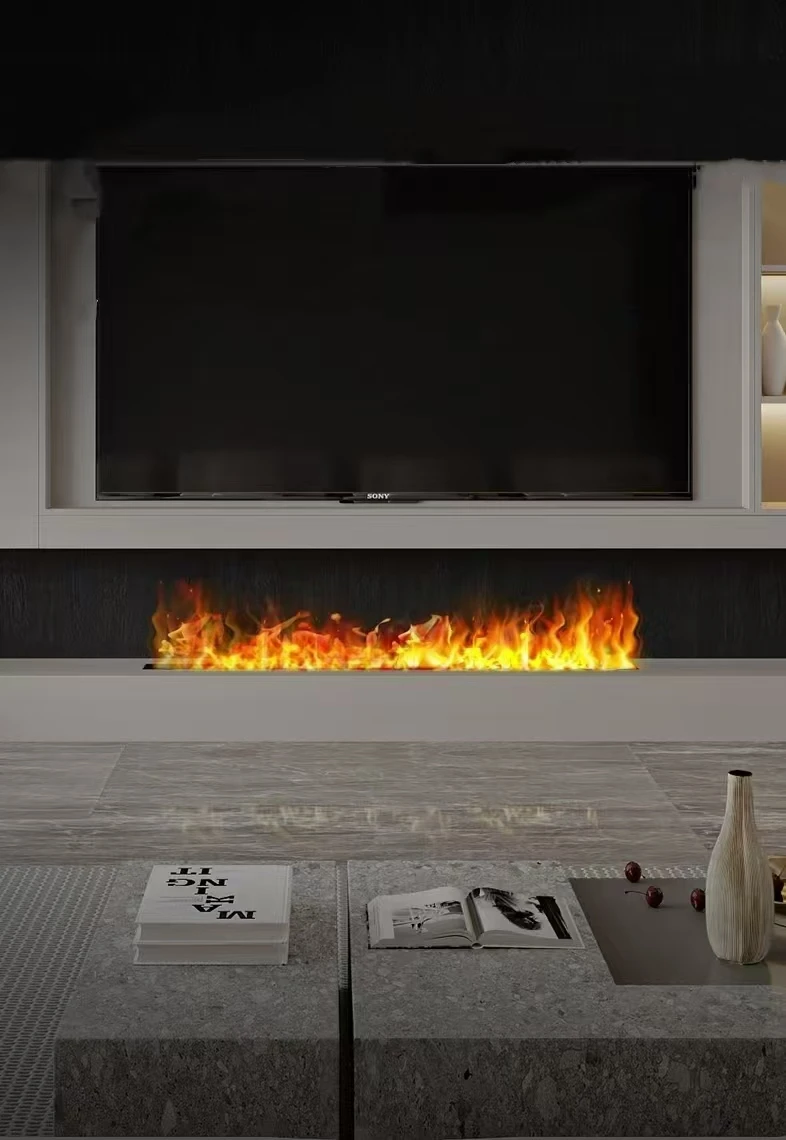 Intelligent 3D Simulation Flame Fireplace Atomizing Humidifier Decorative Stove