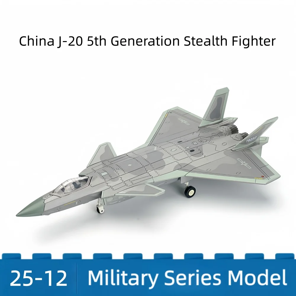 

1/72 Creative Military Series Building Blocks Chengdu J-20 Heavy Stealth Fighter Fire Fang Jet Model Toys For Boys Xmas Gifts