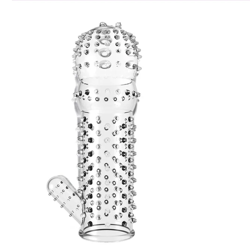 Spike Penis Sleeve Reusable Condoms Sex Toys for Men Delay Ejaculation G Spot Stimulation Safer Contraception Cock Ring Extender