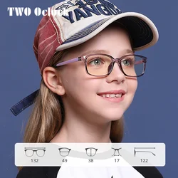 TWO Oclock Anti Blue Light Glasses for Kids Computer Screen Eye Protection Goggles Child Clear 0 Diopter Optical Eyeglass Frames