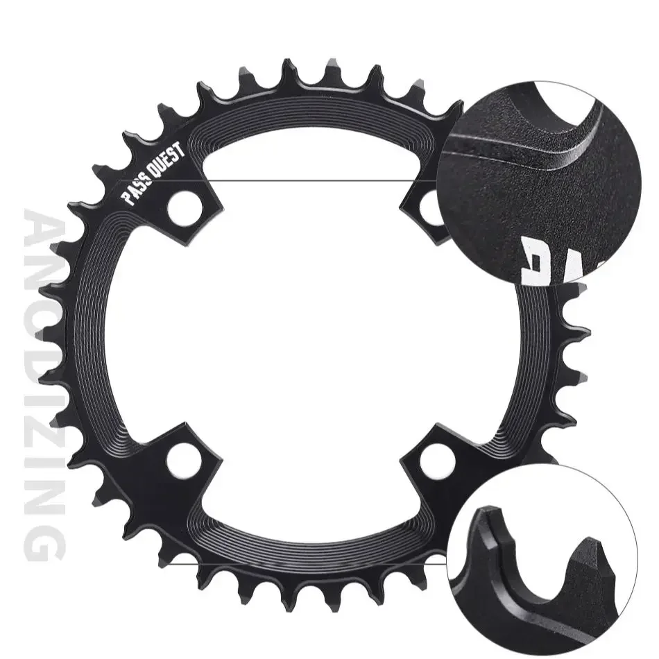 PASS QUEST 104 bcd narrow wide chainring Round 30/32/34/36/38T for M780 M610 670 for Sram X0 X7 X5 X9 Bike Chainwheel12 Speed